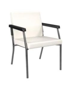 Office Star Bariatric Big & Tall Guest Chair, Snow/Gunmetal Gray