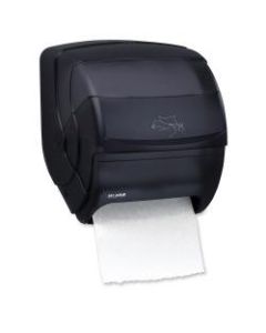 San Jamar Integra Lever Towel Dispenser, 13 1/2in x 11 1/2in x 11 1/4in, Black/Pearl