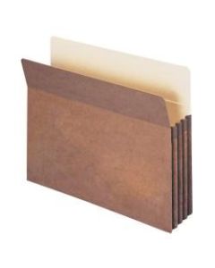 Smead Expanding File Pockets, 3 1/2in Expansion, Letter Size, 100% Recycled, Redrope, Box Of 25
