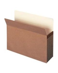Smead Expanding File Pockets, 5 1/4in Expansion, Letter Size, 100% Recycled, Redrope, Box Of 10