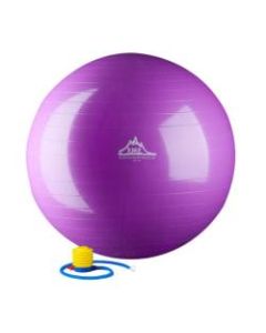 Black Mountain Products 2000 lb Static Strength Stability Ball With Pump, 75cm, Purple