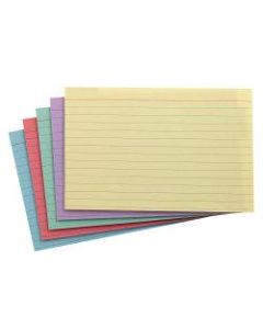 Office Depot Brand Index Cards, Ruled, 4in x 6in, Assorted Colors, Pack Of 100