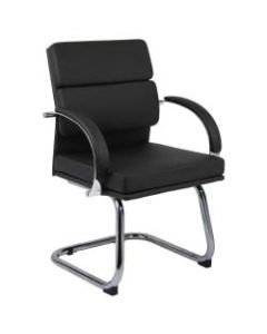 Boss Office Products CaressoftPlus Guest Chair, Black