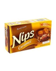 Nips Hard Candy, Caramel, 4 Oz, Box Of 12