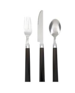 Gibson Home Palmdale 12-Piece Stainless-Steel Flatware Set, Black