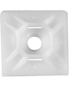 Office Depot Brand Cable Tie Mounts, 1in x 1in, Natural, Case Of 100