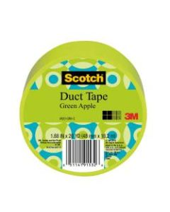 Scotch Colored Duct Tape, 1 7/8in x 20 Yd., Green