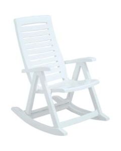 Inval Rimax Resin Rocking Chair, White