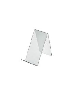 Azar Displays Tabletop Easels, Acrylic, 6 1/2inH x 3 1/2inW x 7 1/2inD, Clear