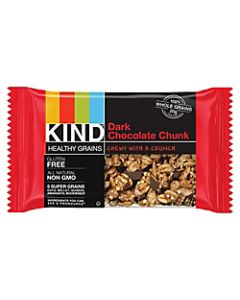 KIND Healthy Grains Snack Bars, Chewy Dark Chocolate Chunk, 1.2 Oz, Box Of 12