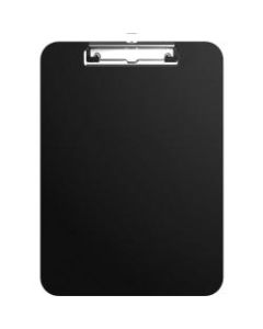 Business Source Shatterproof Clipboard - 8 1/2in x 11in - Plastic - Black - 1 Each