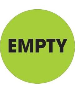 Tape Logic Preprinted Special Handling Labels, DL1253, Empty, Round, 2in, Fluorescent Green, Roll Of 500