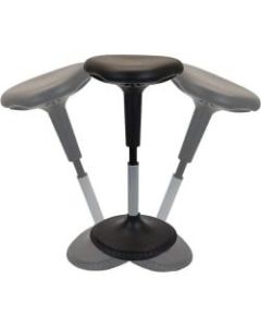 Uncaged Ergonomics Wobble - Stool - triangular - vinyl - black