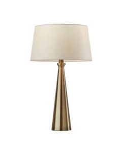 Adesso Simplee Lucy 2-Piece Table Lamp Set, Beige Shades/Antique Brass Bases