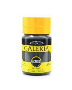 Winsor & Newton Galeria Flow Formula Acrylic Colors, 250 mL, Mars Black, 386, Pack Of 2