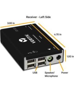 Avocent LV 4000 Series High Quality KVM Extender Kit with Receiver & Transmitter - LongView, Single Display, 1900x1200 DVI-D, USB, Audio, 50m Extender