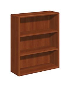 HON 10700 Series Laminate Bookcase, 3 Shelves, Cognac