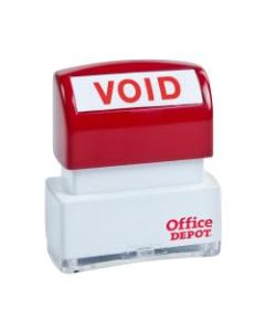 Office Depot Brand Pre-Inked Message Stamp, "Void", Red