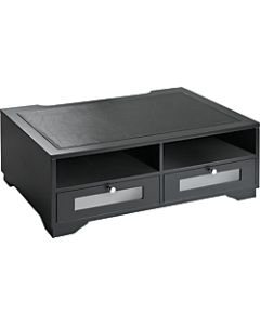 Victor Midnight Black Wood Printer Stand, 8inH x 21 7/8inW x 15 5/16inD