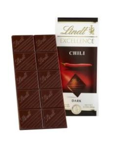 Lindt Excellence Chocolate, Chili Chocolate Bars, 3.5 Oz, Box Of 12