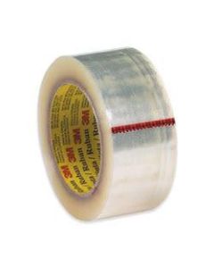 3M 371 Carton Sealing Tape, 2in x 55 Yd., Clear, Case Of 36