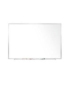 Ghent Magnetic Porcelain Dry-Erase Whiteboard, 48in x 120in, Aluminum Frame With Silver Finish