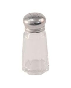 Winco Paneled Glass Salt And Pepper Shaker, 1 Oz, Clear