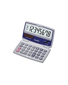Casio Basic Folding Compact Calculator, Silver, SL100L