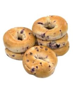 National Brand Fresh Blueberry Bagels, Pack Of 6