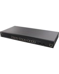 Cisco SX350X-12 12-Port 10GBase-T Stackable Managed Switch - 12 Ports - Manageable - 10 Gigabit Ethernet - 10GBase-T - 2 Layer Supported - Modular - Twisted Pair, Optical Fiber - Lifetime Limited Warranty