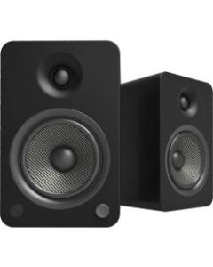 Kanto YU6MB 2.0 Bluetooth Speaker System - 100 W RMS - Matte Black - Bookshelf - 50 Hz to 20 kHz - USB