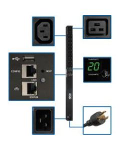 Tripp Lite PDU Monitored 208/230V 20A 18 C13;2 C19 C20/L6-20P LX Interface - Monitored - NEMA L6-20P, IEC 60320 C20 - 2 x IEC 60320 C19, 18 x IEC 60320 C13 - 230 V AC - 0U - Vertical - Rack Mount - Rack-mountable - TAA Compliant