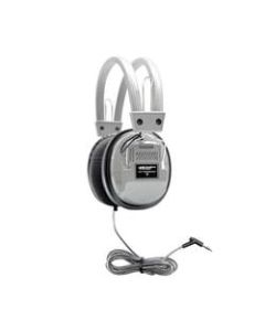 HamiltonBuhl SchoolMate Deluxe HA7 Mono/Stereo Headphones With 3.5mm Plug, Silver/Black