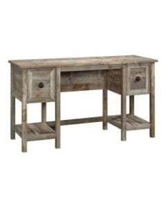 Sauder Granite Trace 54inW Home Office Desk, Rustic Cedar
