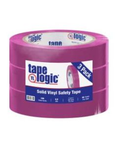BOX Packaging Solid Vinyl Safety Tape, 3in Core, 1in x 36 Yd., Purple, Case Of 3