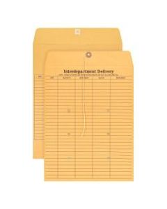 Office Depot Brand Interdepartment Envelopes, 10in x 13in, Brown Kraft, Box Of 100