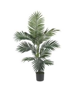 Nearly Natural 4ftH Silk Kentia Palm Tree, Green