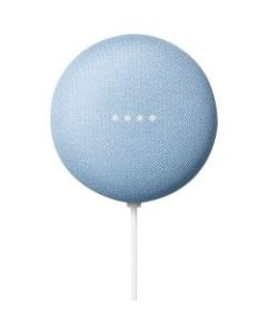 Google Nest Mini GA01140-US Bluetooth Smart Speaker - Google Assistant Supported - Blue Sky - Wall Mountable - 360 deg. Circle Sound - Wireless LAN