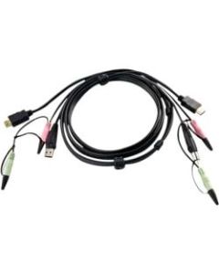 ATEN USB HDMI KVM Cable - 5.91ft HDMI/Mini-phone/USB KVM Cable for KVM Switch - Black