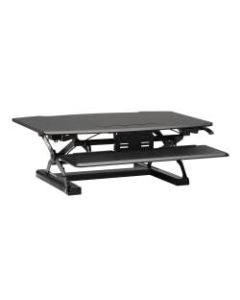 HON Desktop Riser in Black - 33 lb Load Capacity - 16.5in Height x 35in Width x 31in Depth - Desktop - Black