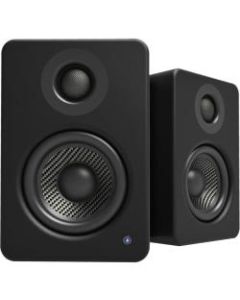 Kanto YU2MB 2.0 Speaker System - 50 W RMS - Matte Black - Stand Mountable - Desktop - 80 Hz to 20 kHz - USB - 1 Pack