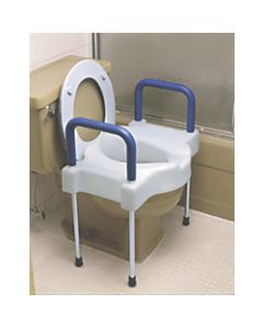 Medline Bariatric X-Wide Raised Toilet Seat, White