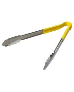 Dura-Kool Tongs, 12in, Yellow, Pack Of 12