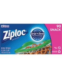 Ziploc Seal Top Snack Bags, 6-1/2in x 3-1/4in, Clear, Box Of 90 Bags