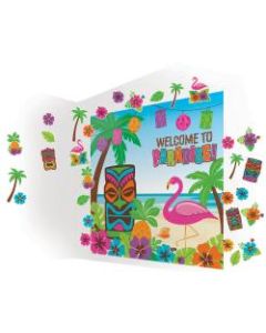 Amscan Summer Luau Scene Setter Room Decorating Kit, Set Of 32 Pieces
