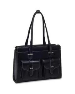 McKleinUSA Alexis Leather Ladies Briefcase, Black