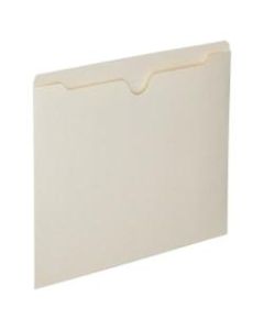 SKILCRAFT Manila Double-Ply Tab File Jackets, Letter Size Paper, 8 1/2in x 11in, Box Of 100