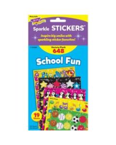Trend School Fun little sparkler Stickers - Fun Theme/Subject (Apple, Star, Smilies, Penguin, Frog Fun) Shape - Self-adhesive - Merry Music, Star Sports, Brilliant Birthday - Acid-free, Fade Resistant, Non-toxic, Photo-safe - Multicolor - 648 / Pack
