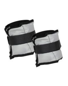 Mind Reader Adjustable Wrist And Ankle Weights, 3 Lb, 1inH x 12-3/4inW x 5-1/4inD, Gray, Pack Of 2 Weights