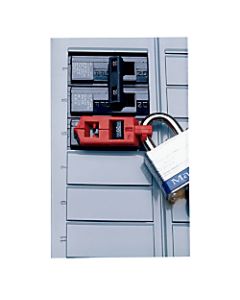 Single Pole Circuit Breaker Lockouts, 120V, Red